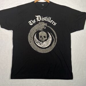 The Distillers band limited concert released short sleeve Black T-shirt Men‎ XL